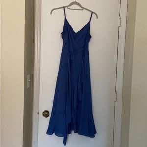 Navy blue full length dress
